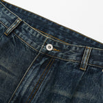 Vintage Washed Relaxed Crinkled Denim Jeans