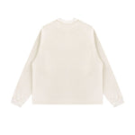Washed Waffle Cotton Raglan Long Sleeve Tee 340G