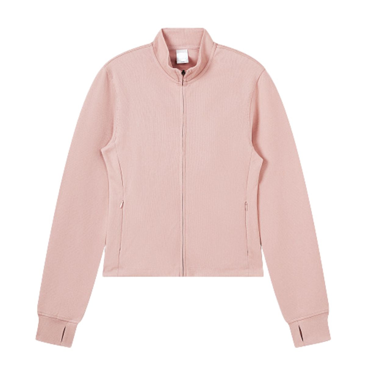 Soft and cozy knitted turtleneck slip sleeves fitted waist short women's jacket