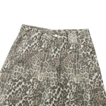 Retro Leopard Baggy Bermuda Shorts