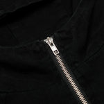 Vintage Washed Hooded Denim Work Jacket for Men