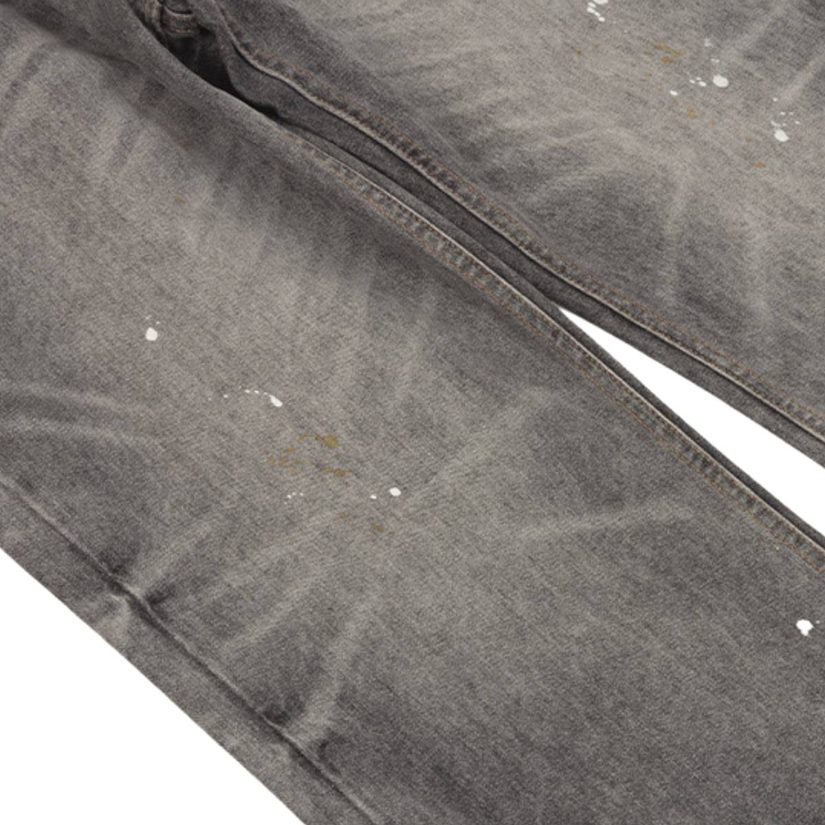 Vintage Washed Distressed Wide Leg Straight Denim Pants