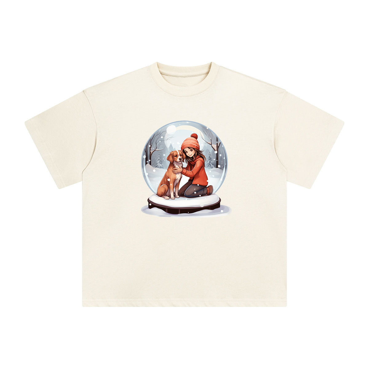 Valentine Snow Globe Graphic Tee-INNBLAC Fashion Apparel
