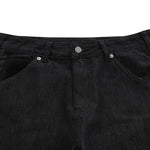 Street Deconstructed Embroidered Slim Flare Jeans