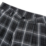 Vintage Hip-Hop Plaid High-Street Baggy Wide-Leg Trousers