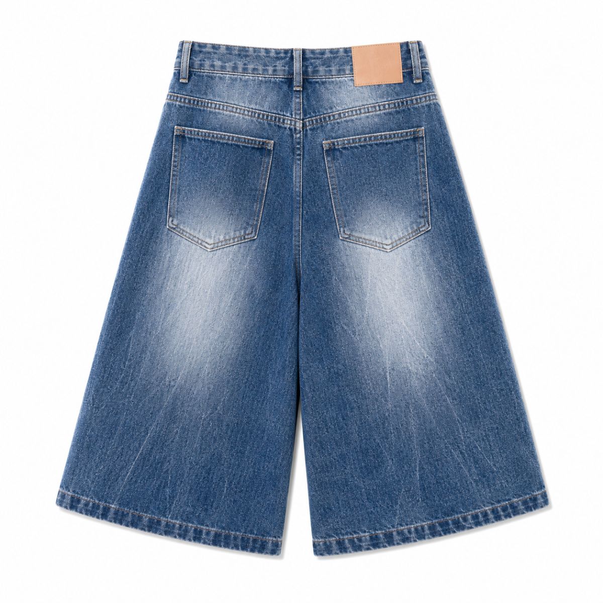 Bermudas con lavado vintage y salpicaduras de tinta