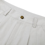 Minimalist Wide-Leg Pleated Pants