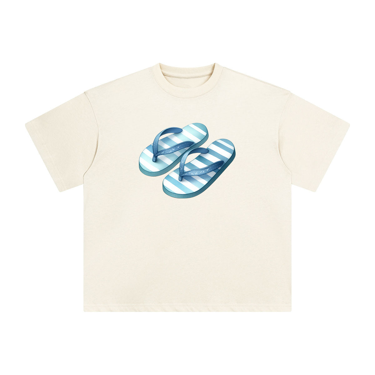 Summer Vacation Slippers Graphic Tee-INNBLAC Fashion Apparel