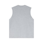 Panelled Back Seam Sleeveless T-Shirt