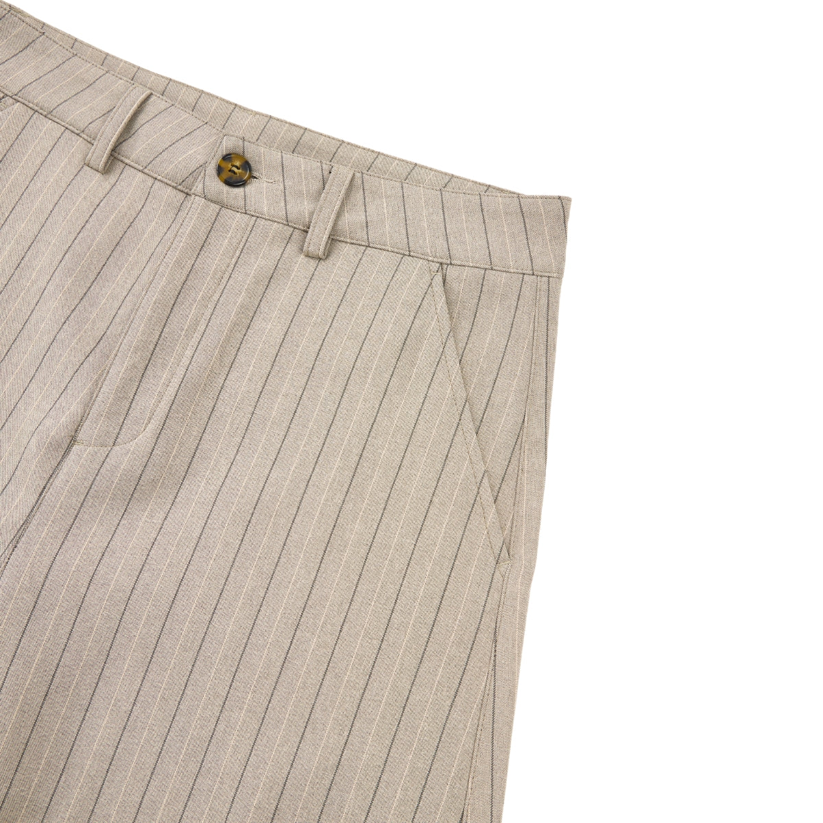 Vintage Pinstripe Baggy Wide-Leg Trousers