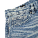 Vintage Washed Whiskered Wide Leg Jeans