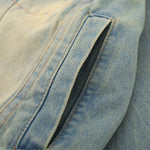 Designer Shoulder Padded Denim Jacket