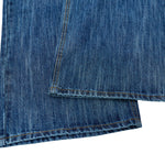 Slub Denim Wide Leg Jeans