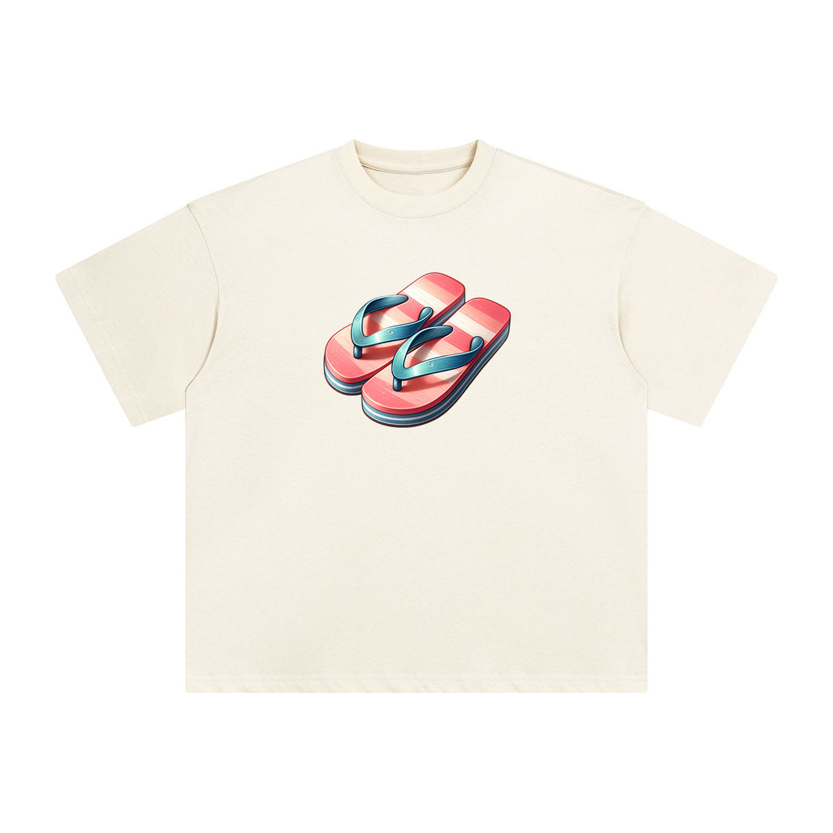 Summer Vacation Slippers Graphic Tee-INNBLAC Fashion Apparel