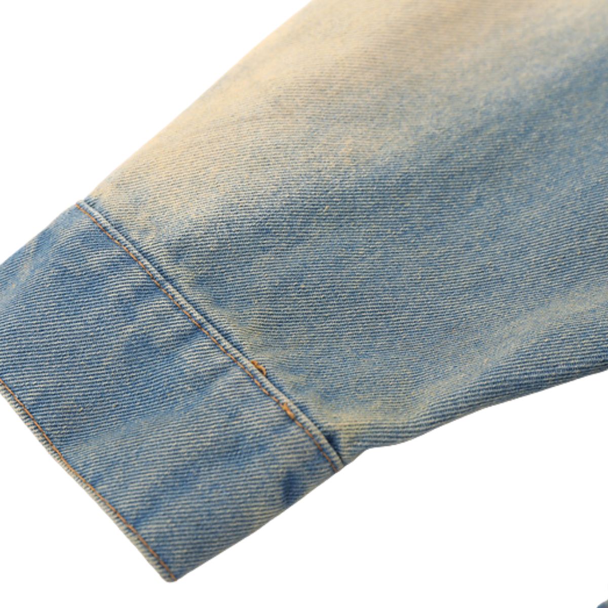 Vintage Frayed Designer Denim Jacket