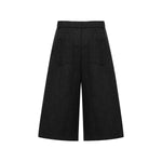 Vintage Draped Pleated Bermuda Shorts