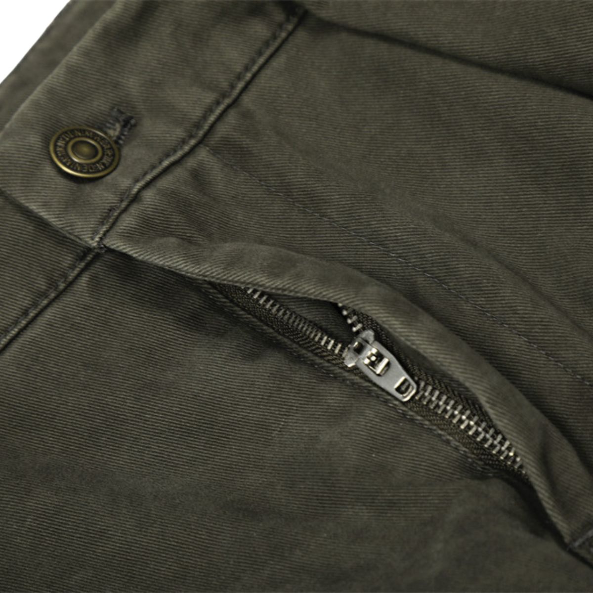 Men's Vintage Punk Cargo Pants â€?Wide-Leg, Zipper & Pockets