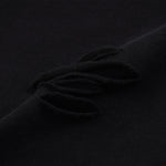 Black Washed Cotton Ripped Sweatshirt
