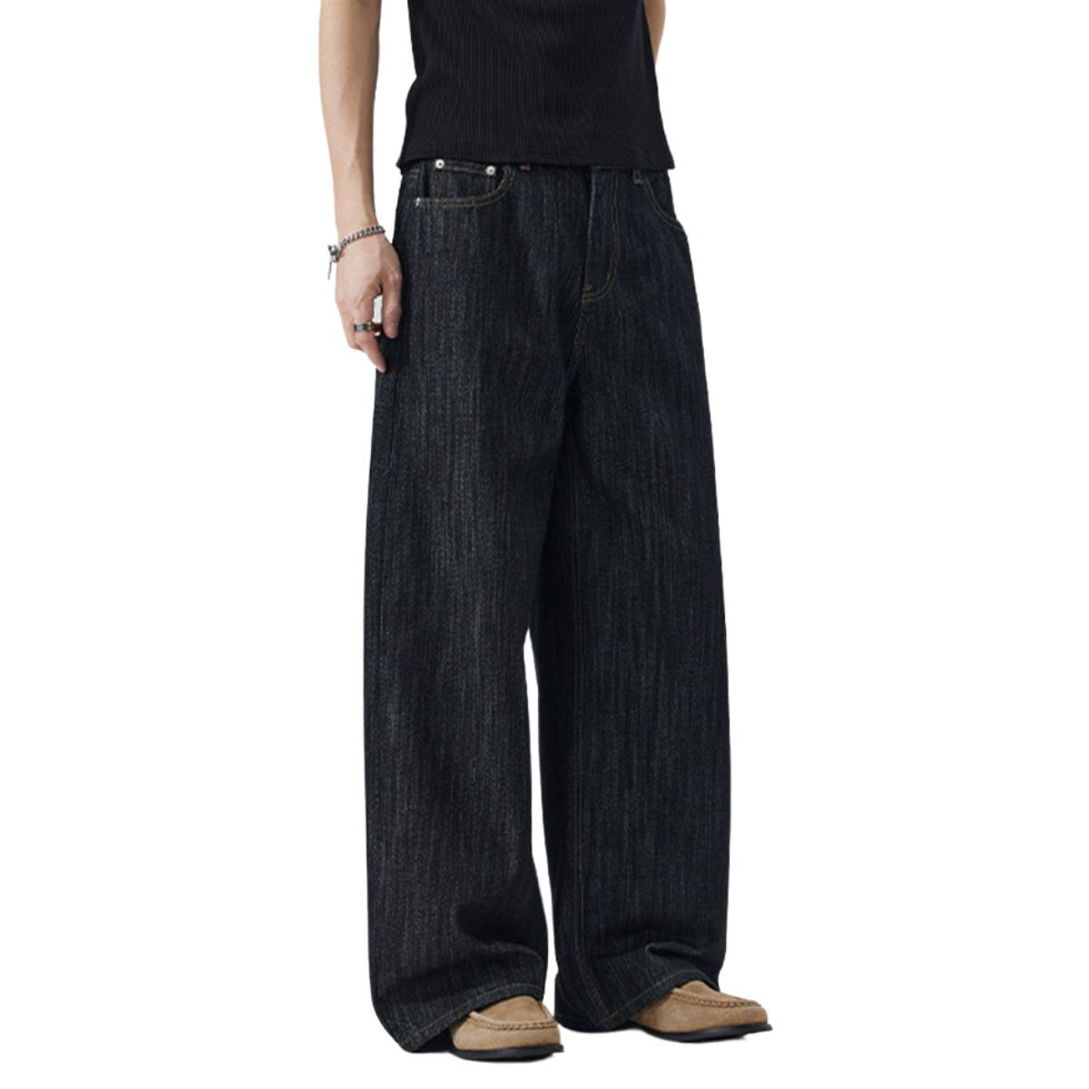 Vintage Embroidered Baggy Denim Jeans