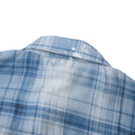 Heavyweight Distressed Plaid Box Polo Shirt 7.0oz