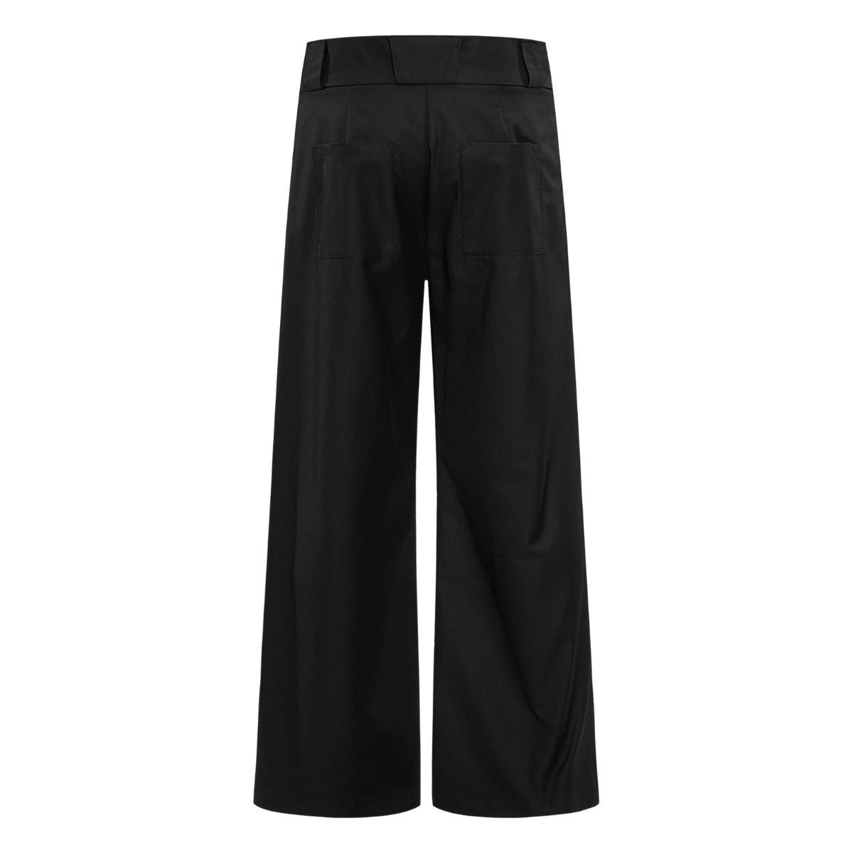 Vintage High Street Pleated Wide-Leg Draped Trousers