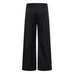 Vintage High Street Pleated Wide-Leg Draped Trousers