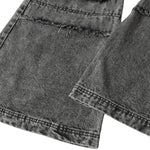 Smoke Rise Trap Denim Raw Trim Flare Jeans