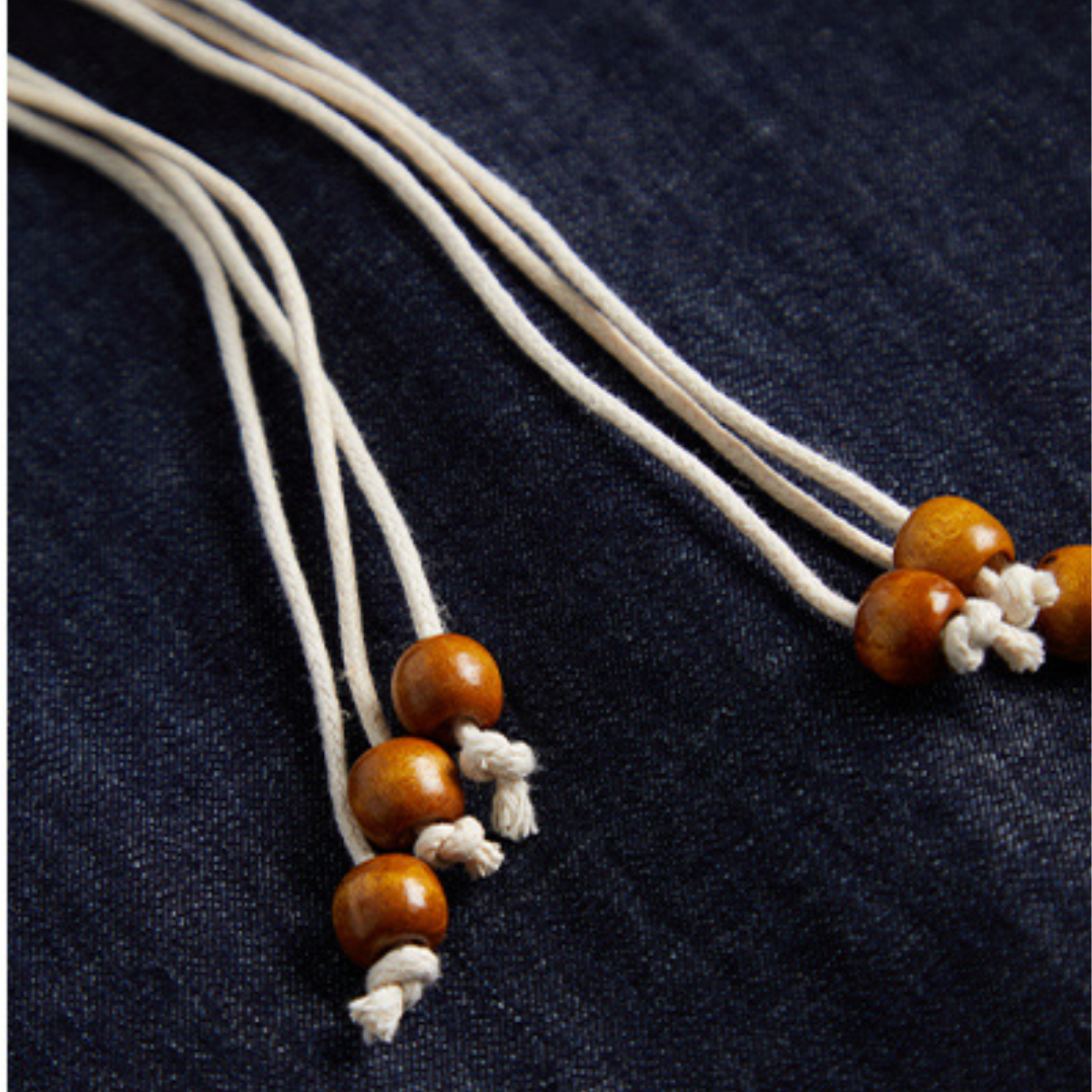 Beaded Neckline Sleeveless Denim Belted Dress