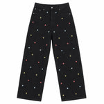 Vintage Rhinestone Straight Leg Jeans