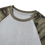 Raglan Camo Spice Girl Cropped Tee