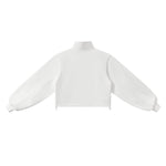 Preppy Style Half‑Zip Sport Sweatshirt With Adjustable Drawstring Hem