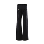 Old Money Lyocell Blend Slim Flare Trousers