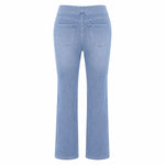 Vintage Washed High Waist Straight Leg Jeans