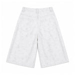 Bermudas con lavado vintage y salpicaduras de tinta