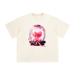Valentine Love Globe Graphic Tee-INNBLAC Fashion Apparel
