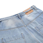 Vintage Distressed Baggy Denim Bermuda Shorts