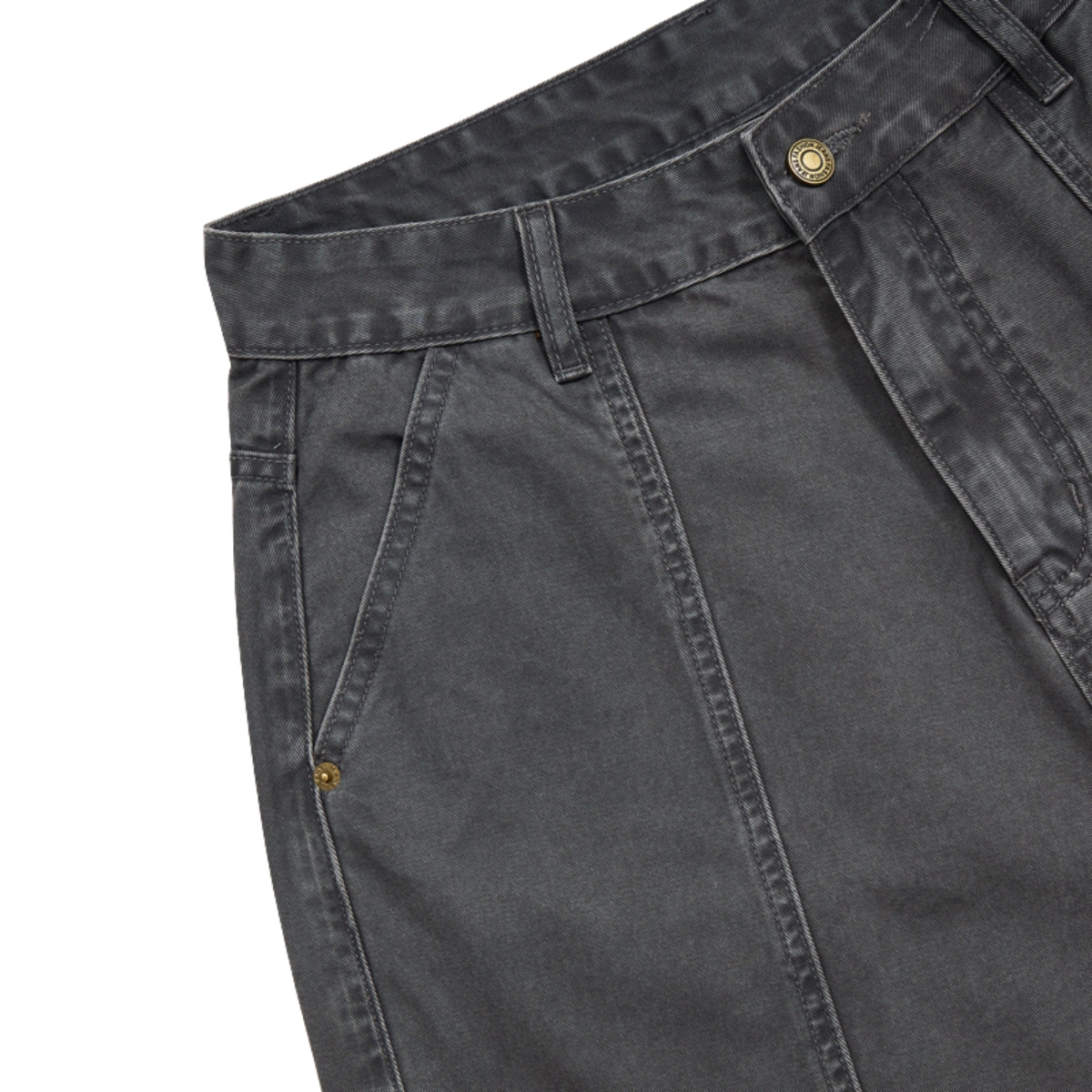 Bermudas con lavado vintage y salpicaduras de tinta