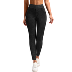 High-Waist Knit Denim Skinny Jeggings