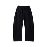 Heavyweight Washed Slit‑Destroyed Curved Wide Leg Pants