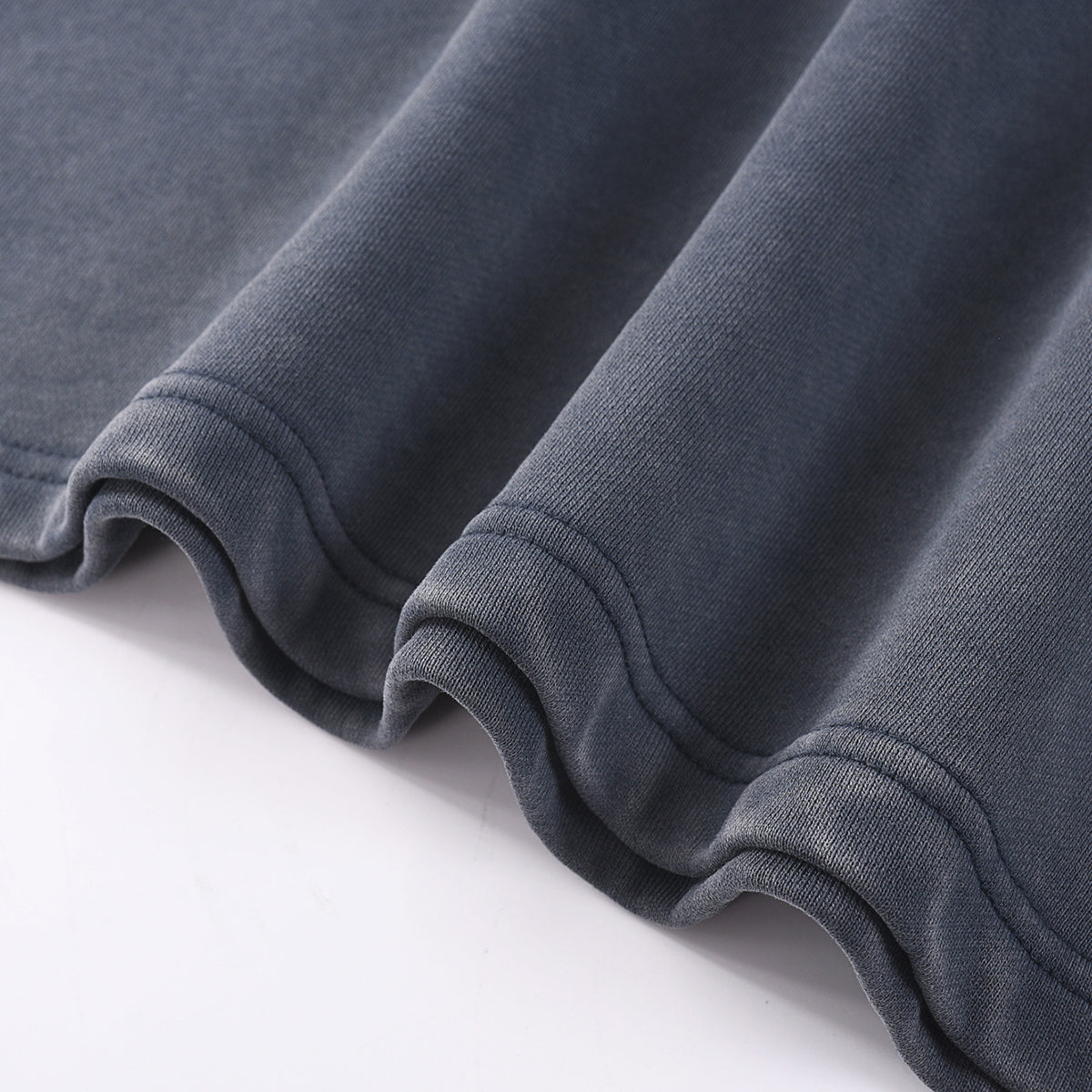 Contrast-Strap Sleeves Cotton Sweatshirt