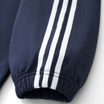 Retro Striped Collar Pullover Sweatshirt