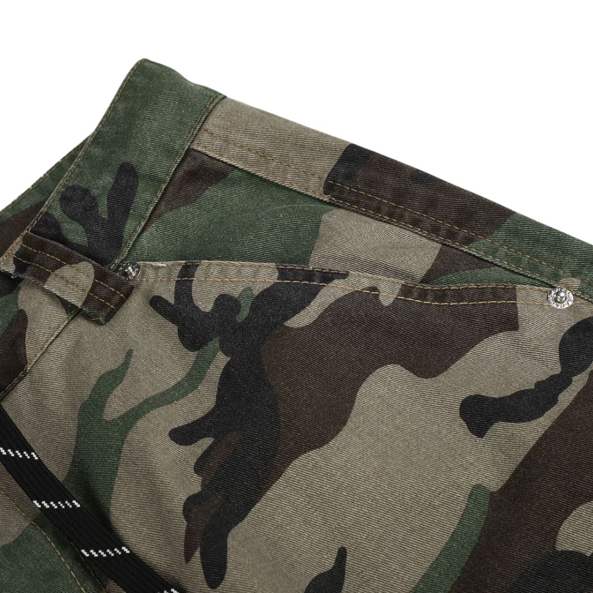 Streetwear Camouflage Patchwork Cargo Pants