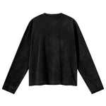 Whisker Wash Frayed Soft Brushed Vintage Long Sleeve Tee