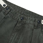 Pearl‑Canvas Martin Dark Green Cargo Pants