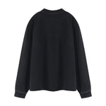 Heavyweight Vintage Cotton Collared Long Sleeve Sweatshirt