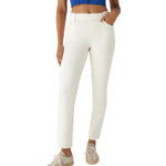 High Waisted Pull-On Straight Leg Jeans