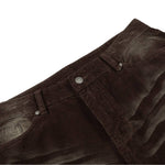 Vintage American Whiskered Corduroy Wide-Leg Jeans