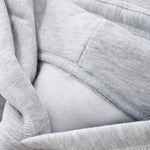 Boxy Flatlock Stitch Fleece Lined Hoodie