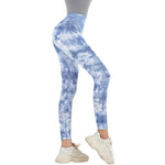 High-Waist Tie-Dye Knit Jeggings