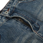 Men's Punk Vintage Washed Loose Wide-Leg Straight Jeans